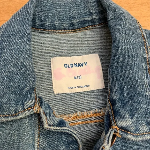 Old Navy Kids Trucker Denim Jean Jacket * Med/8 - Picture 8 of 11